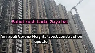 #Amrapali Verona height Construction update/#Noida extension #near gaur city #greater Noida West