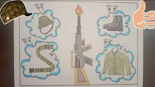 Black day pr Poster drawing/ pulwama attack poster drawing/ 14 feb 2019 pulwama attack pr drawing