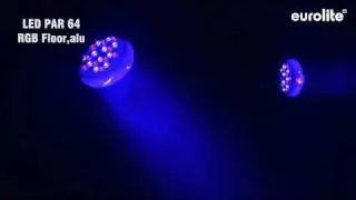 EUROLITE LED PAR 64 RGB Floor , alu