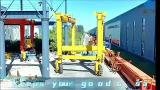 Straddle Carrier. Beam Lancher