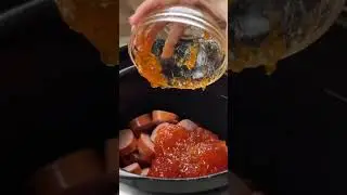 Sunday Funday Food!  Make sure to try this Bourbon Glazed Kielbasa for your next party!