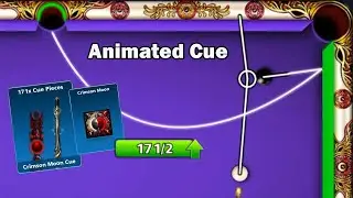 Crimson Moon Cue Animated 😍 171 Pieces Free Level 20 Pro 8 ball pool