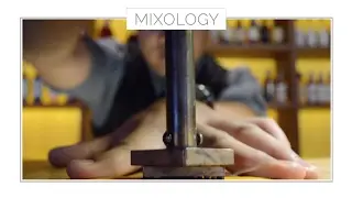 Behind-the-Scenes: Mixologist Branding Orange Peel at Enfin by James Won