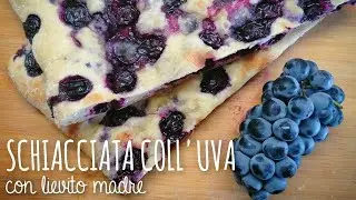 SCHIACCIATA CON L'UVA con lievito madre
