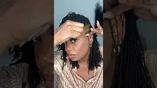 Подтягиваю края &mdash; вращение на 2 точки #kendrakenshay #microlocs #locs