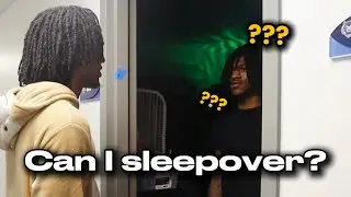 Asking Random College Students If I Can Sleepover!