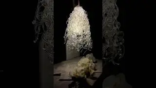 DIY Coffee Jar Flower Light 💡🌸 Hot Glue🔥 + Ice🧊 = This ?!   #diy #shortvideo
