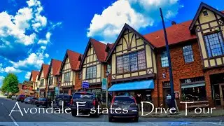 Avondale Estates, Georgia - Driving Tour - 4K