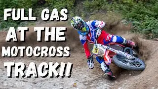 FULL GAS AT THE MOTOCROSS TRACK! THIS TRACK IS SICK!...
