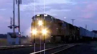 UP ZBRLC-07 Passing Through Brooks (HD)