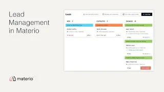 Lead Intake and Management in Materio
