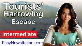 9 Italian Tourists Survive Boat Sinking in Philippines: No Safety Gear! | Intermediate #LearnItalian