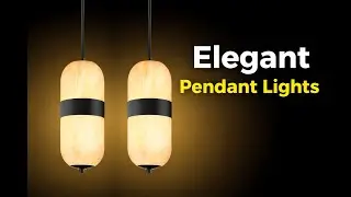 Kitchen Island Pendant Lights Test: Handmade Alabaster Glass & Black Finish Design - Doraimi