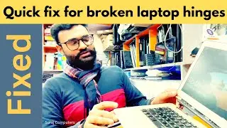 What problem occurs when a hinge of a laptop is broken? Quick fix for broken laptop hinges & body