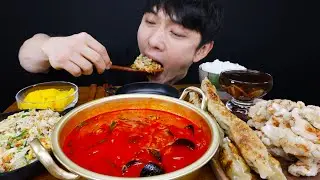 ASMR 생활의달인 짬뽕밥 & 볶음밥 & 탕수육 & 군만두 먹방 SPICY JJAMBBONG & FRIED RICE REAL SOUND MUKBANG