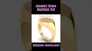 ||🔷How to make Signet ring🔷 #Matrix 9 #Rhino 3D  #rhinomatrixtutorial  #3dmodeling