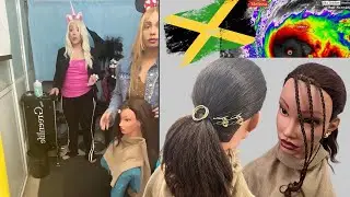 Прически с низким конским хвостом Ураган Мелисса Ямайка 🇯🇲 🙏🙏🙏 #ураганмелисса #ямайка