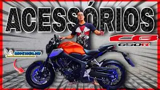 Asses&oacute;rios novos CB 650R e Peneus Michelin Road 6 EP 130