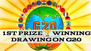 G20 Drawing | G20 India Logo Drawing | Poster on G20 | One Earth One Family One Future #g20 #world