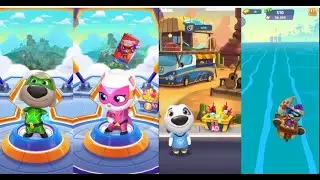Tom Angela and Hank Gold Run #mytalkingtom #mytalkingangela2 #gaming #funny