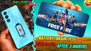 🔥 Battery Drain Test (Vivo t3 5g) and Play Free Fire || Free Fire Gameplay