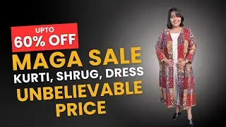 Cotton Block Print Kurti Sale upto 60% Off - Ajrakh , Bagh, Dabu