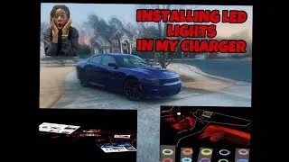 INSTALLING THE LEDCARE LED WIRES IN MY CHARGER!! / MORNING  POV DRIVE. #dodge #charger