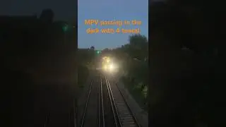 Network rail MPV passing ham shades lane bridge in the dark with 4 tones!