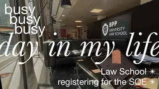 Law School diaries: busy day as a Law student, SQE registration + more