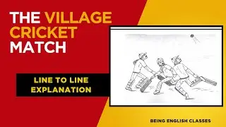 The village cricket match explanation in Hindi @beingenglishclasses