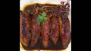 🦑家乡五香鱿鱼⭕️🔺🟥Homemade Grill Squid #shorts