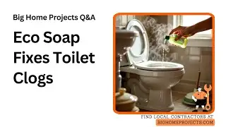 Biodegradable Soap Plunge Method for Toilet Clogs