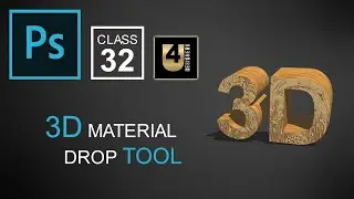 3D Material Drop Tool | complete Tutorials | Adobe Photoshop for beginners - Class 32