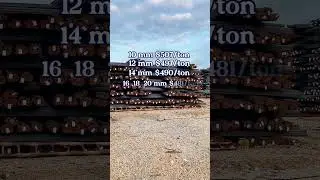 Threaded steel   reinforcing bar Reinforcing Steel Prices #steelbar #threaded #steelrelling