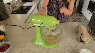 Ribbed Vintage Style Glass Mixing Bowl for KitchenAid