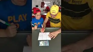 ✅Sfida a tris!😎#shorts  #padreefiglio #challenge #tictactoe #sfida #prank #scherzo