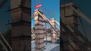 How to column centring and Concrete process💯#construction #youtube #trendingshorts video 📷 ( mistri👷
