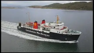CalMac ferry MV Isle of Arran in West Loch Tarbert