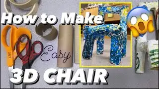 Toilet Paper Roll ART Project - How to Make 3D Chair for Kids DIY Craft #art #mrschuettesart