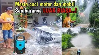 Review dan tes MESIN CUCI MOTOR / MOBIL Ject Cleaner Golden Bulls BT401-1000