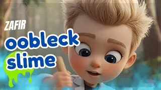 Oobleck Slime 🟢 Solid or Liquid? Fun Science Experiment for Kids