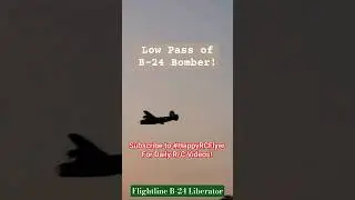 Low Pass Of B-24 Bomber!  #Flightline #B24 #Liberator #Bomber #HappyRCFlyer