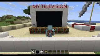 Minecraft Flat Screen tv tutorial (how to build)
