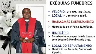PROGRAMA DAS  EX&Eacute;QUIAS  FUN&Egrave;BRE DO REVERENDO DOUTOR MAKAYA MUNDELE DA IEBA 