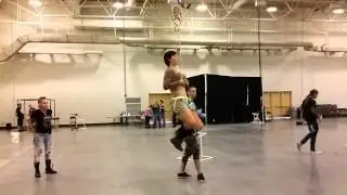 CJ's chest suspension at Mecca 2014