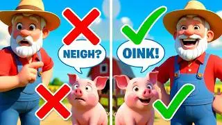 Old MacDonald&rsquo;s Silly Farm Sounds &ndash; Funny Animal Song for Kids | Sing Along & Learn!