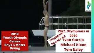 2010 Youth Olympic Games - Future olympians Michael Hixon, Ivan Garcia, Tom Daley