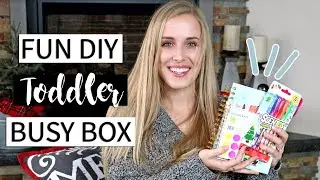DIY TODDLER BUSY BOX | What I Got My Toddler For Christmas | Jordan Cornwell