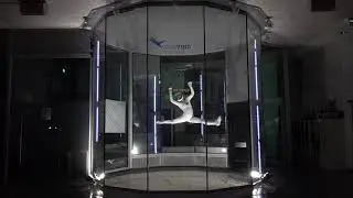 Indoor skydiving freestyle