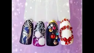 30+ Ideas for New Year 2017 Nail Art